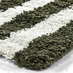 Hoogpolig vloerkleed - Imilchil (wit/groen)