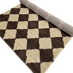 Hoogpolig vloerkleed - Albi (bruin/beige)