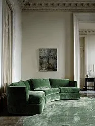 Golvend hoogpolig vloerkleed - Aranga Super Soft Fur (groente)