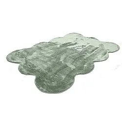 Golvend hoogpolig vloerkleed - Aranga Super Soft Fur (groente)