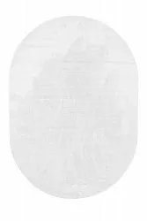 Ovaal hoogpolig vloerkleed - Aranga Super Soft Fur (wit)