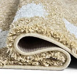 Hoogpolig vloerkleed - Asilah (beige/wit)
