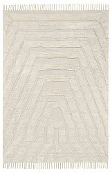 Hoogpolig vloerkleed - Callista Natural Cotton Shaggy (beige)