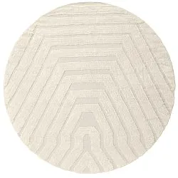 Rond vloerkleed - Callista Natural Cotton Shaggy (beige)