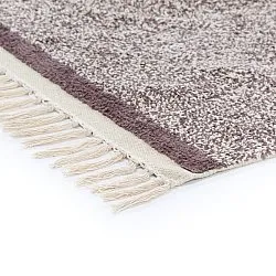 Hoogpolig vloerkleed - Celina Natural Cotton Shaggy (beige/bruin)
