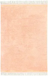 Hoogpolig vloerkleed - Celina Natural Cotton Shaggy (roze/beige)