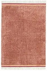 Hoogpolig vloerkleed - Celina Natural Cotton Shaggy (rood)