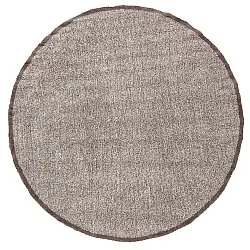 Rond vloerkleed - Celina Natural Cotton Shaggy (beige/bruin)