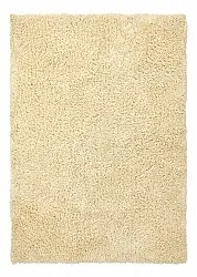 Hoogpolig vloerkleed - Combarro Solid Cotton Shaggy (lichtgeel)