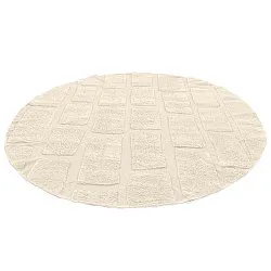 Rond vloerkleed - Cyrus Natural Cotton Shaggy (beige)