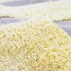 Hoogpolig vloerkleed - Cyrus Natural Cotton Shaggy (geel)