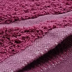 Rond vloerkleed - Cyrus Natural Cotton Shaggy (rood)