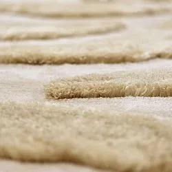 Hoogpolig vloerkleed - Fergana (crème/beige)