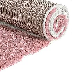 Hoogpolig vloerkleed - Gordes (roze/wit)