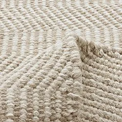 Wollen-vloerkleed - Larkana (beige/wit)