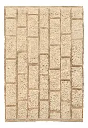Hoogpolig vloerkleed - Leknes Hand Woven Wool Shaggy (room)