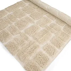 Hoogpolig vloerkleed - Otranto Natural Cotton Shaggy (gebroken wit)
