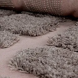 Hoogpolig vloerkleed - Otranto Natural Cotton Shaggy (taupe)