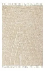 Hoogpolig vloerkleed - Sivia Natural Cotton Shaggy (beige)