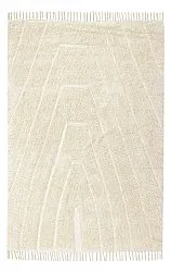 Hoogpolig vloerkleed - Sivia Natural Cotton Shaggy (gebroken wit)