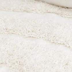 Hoogpolig vloerkleed - Sivota Natural Cotton Shaggy (gebroken wit)