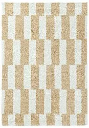 Hoogpolig vloerkleed - Tamri (beige/wit)