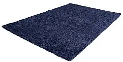 Hoogpolig vloerkleed - Zoe (donkerblauw)