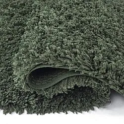 Hoogpolig vloerkleed - Combarro Solid Cotton Shaggy (groente)