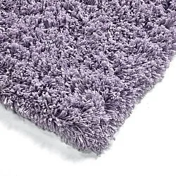 Hoogpolig vloerkleed - Combarro Solid Cotton Shaggy (licht paars)