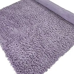 Hoogpolig vloerkleed - Combarro Solid Cotton Shaggy (licht paars)