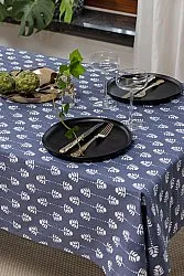 Katoenen tafelkleed - Sari (blauw)