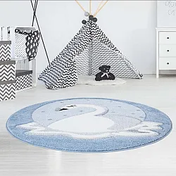 Kindervloerkleed - Bueno Swan (blauw)