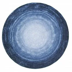 Rond vloerkleed - Shade (blauw)