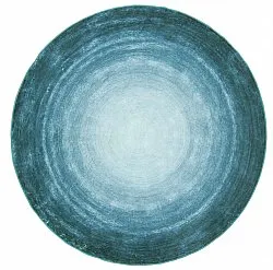 Rond vloerkleed - Shade (turkoois)
