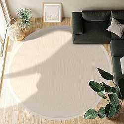 Ronde vloerkleden (sisal) - Agave (natuurlijk wit)
