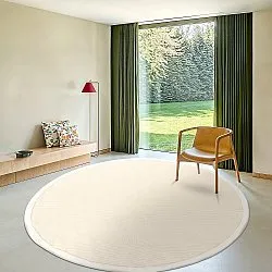 Ronde vloerkleden (sisal) - Agave (natuurlijk wit)