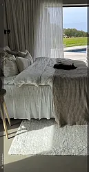 Hoogpolig vloerkleed - Ebba Natural Cotton Shaggy (offwhite)