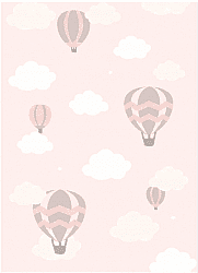 Kindervloerkleed - Balloons (roze)
