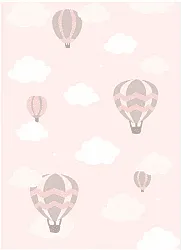 Kindervloerkleed - Balloons (roze)