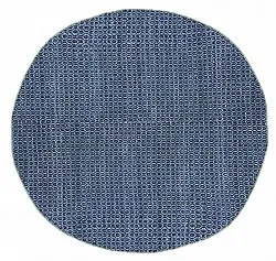 Ronde vloerkleden - Snowshill (blauw/zwart)