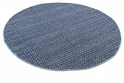 Ronde vloerkleden - Snowshill (blauw/zwart)