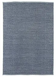 Wollen-vloerkleed - Snowshill (blauw/zwart)
