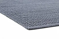 Wollen-vloerkleed - Snowshill (blauw/zwart)