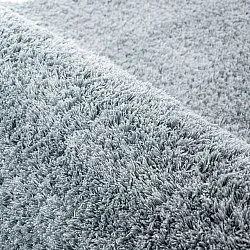Hoogpolig vloerkleed - Soft Shine (turkoois)