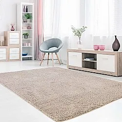 Hoogpolig vloerkleed - Soft Shine (beige)