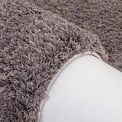 Hoogpolig vloerkleed - Soft Shine (bruin)