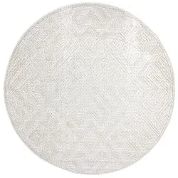 Ronde vloerkleden - Indoor/Outdoor Shirley (cream)