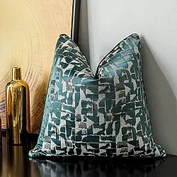 Kussensloop - Square Luxury 45 x 45 cm (groen/multi)