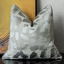 Kussensloop - Square Luxury 45 x 45 cm (zilver)