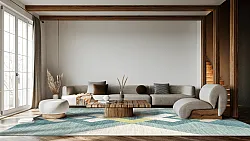 Wilton - Temara (blauw/multi)